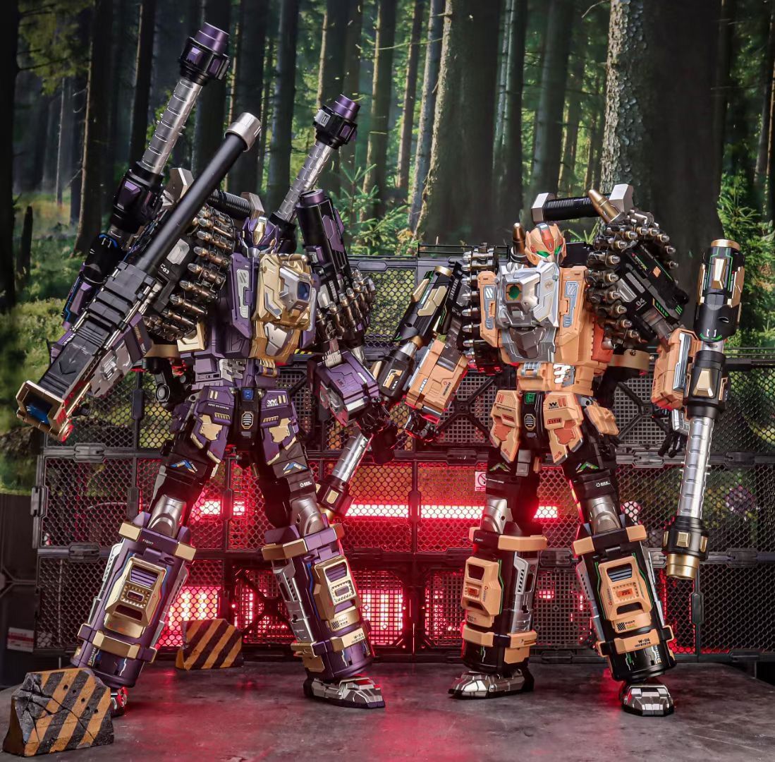 NBK Transforming Robot Ksr03 Tough Guy Gatling Soft Bullet Gun Model Figure Boy Gift Launchable