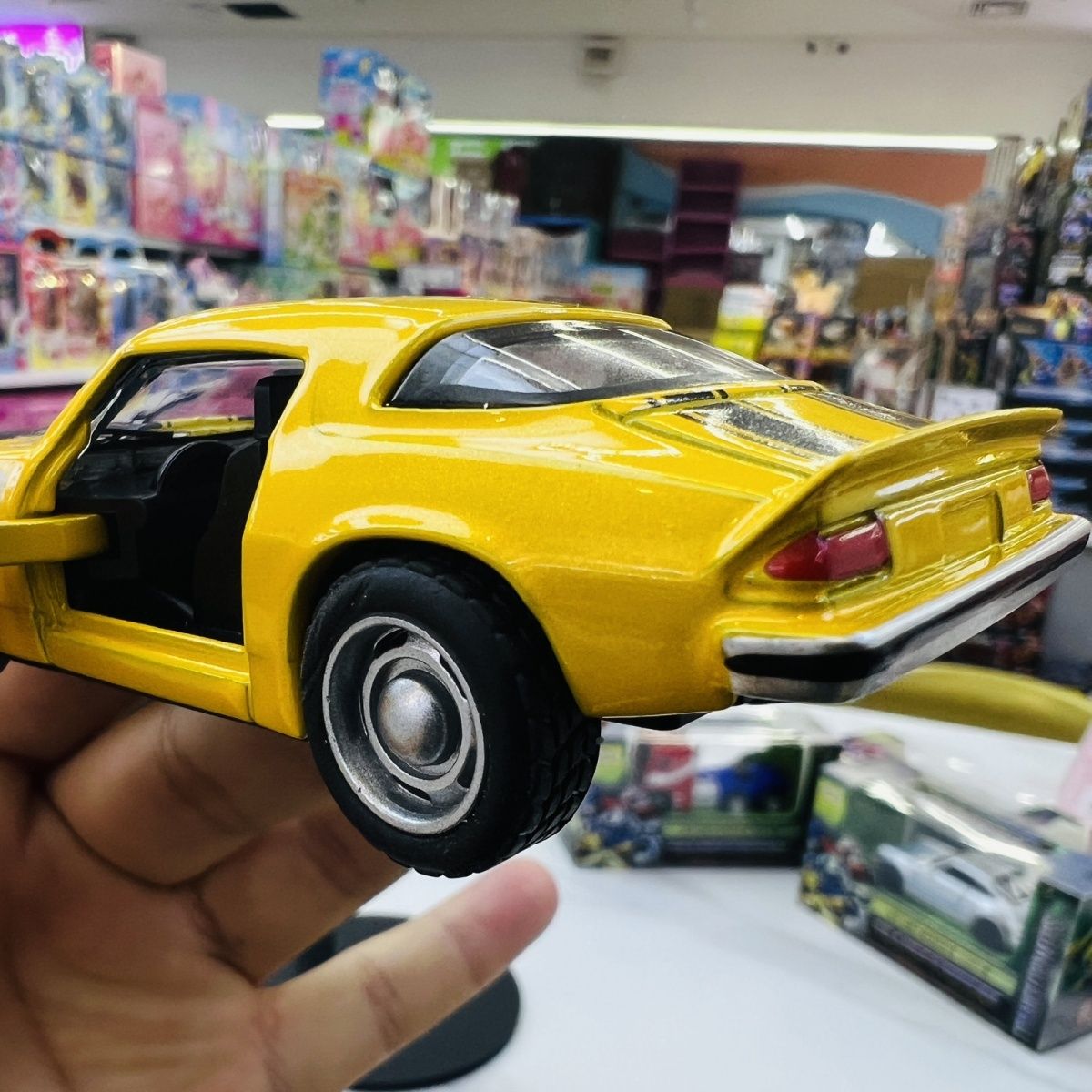 Transformers Alloy Car Bumblebee Optimus Prime Car Model Alloy Toy Children Swing Back Force