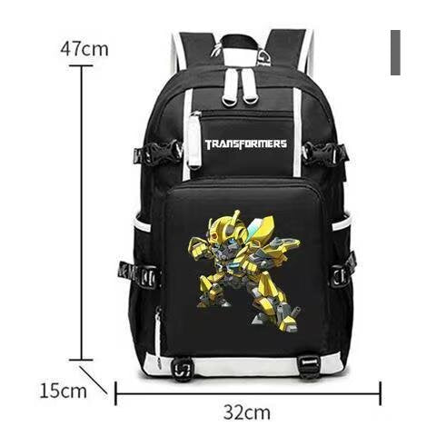Transformers School Bag Car Optimus Prime Bumblebee Peripherals Anime Men's and Women's Backpacks