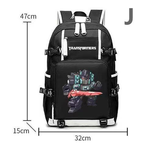 Transformers School Bag Car Optimus Prime Bumblebee Peripherals Anime Men's and Women's Backpacks