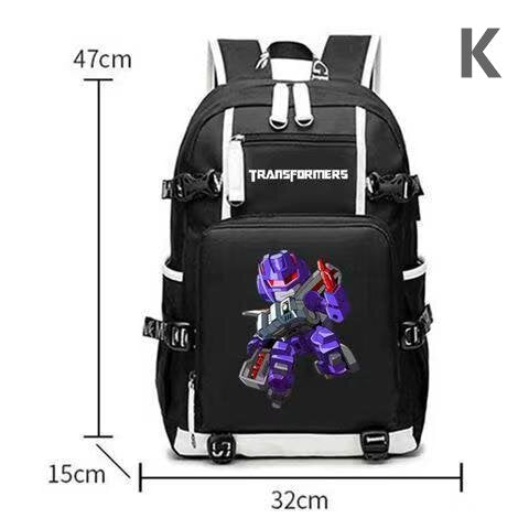 Transformers School Bag Car Optimus Prime Bumblebee Peripherals Anime Men's and Women's Backpacks