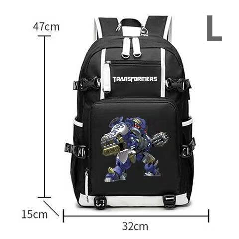 Transformers School Bag Car Optimus Prime Bumblebee Peripherals Anime Men's and Women's Backpacks
