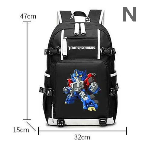 Transformers School Bag Car Optimus Prime Bumblebee Peripherals Anime Men's and Women's Backpacks