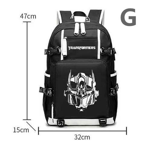 Transformers School Bag Car Optimus Prime Bumblebee Peripherals Anime Men's and Women's Backpacks