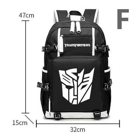 Transformers School Bag Car Optimus Prime Bumblebee Peripherals Anime Men's and Women's Backpacks