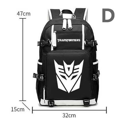 Transformers School Bag Car Optimus Prime Bumblebee Peripherals Anime Men's and Women's Backpacks