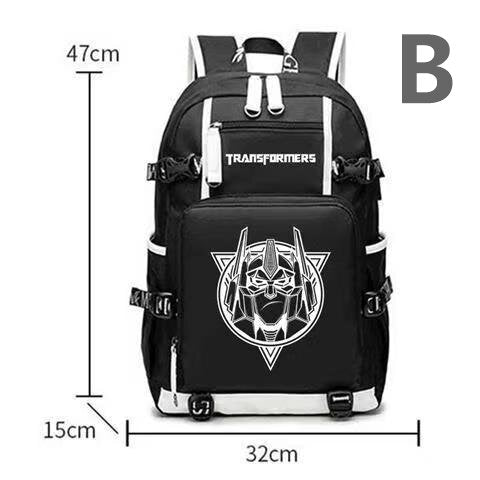Transformers School Bag Car Optimus Prime Bumblebee Peripherals Anime Men's and Women's Backpacks