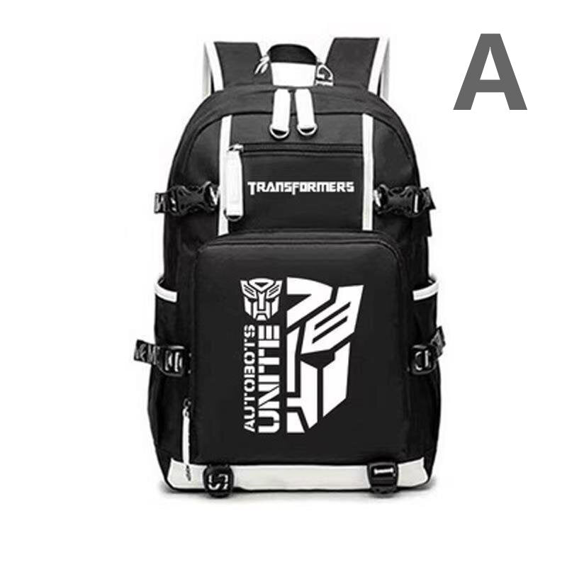 Transformers School Bag Car Optimus Prime Bumblebee Peripherals Anime Men's and Women's Backpacks