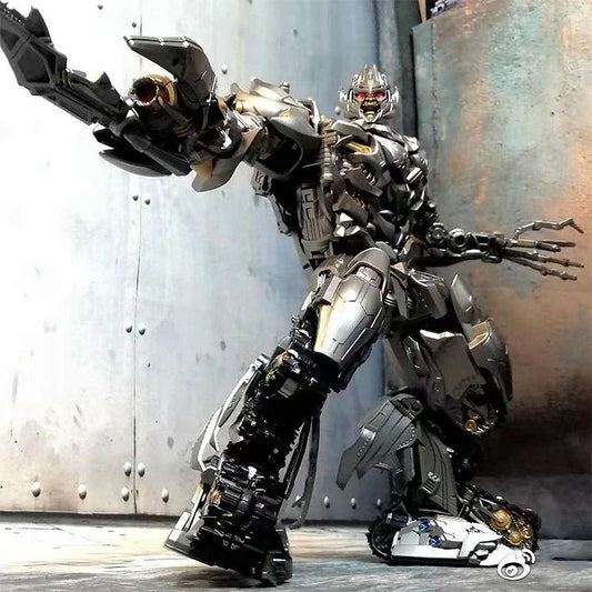 Enlarged alloy version of the LS-06 tank Megatron movie transforming toy model