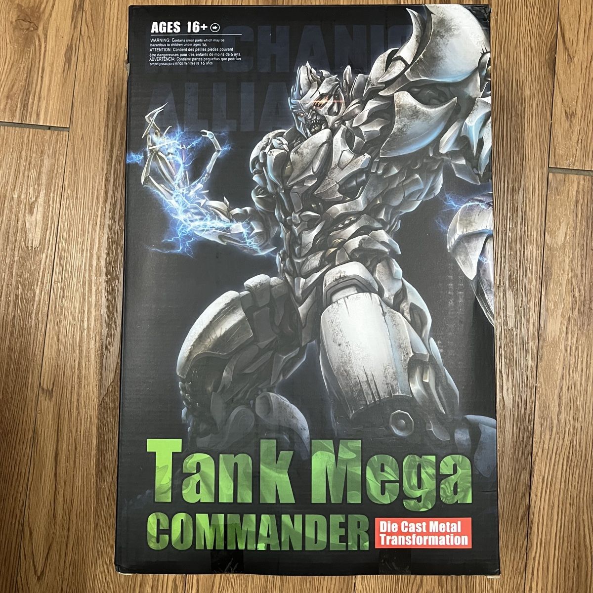 Enlarged alloy version of the LS-06 tank Megatron movie transforming toy model