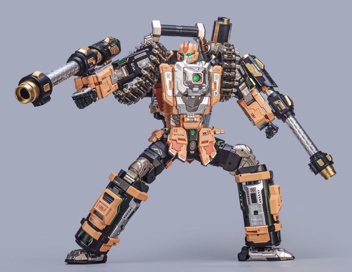 NBK Transforming Robot Ksr03 Tough Guy Gatling Soft Bullet Gun Model Figure Boy Gift Launchable