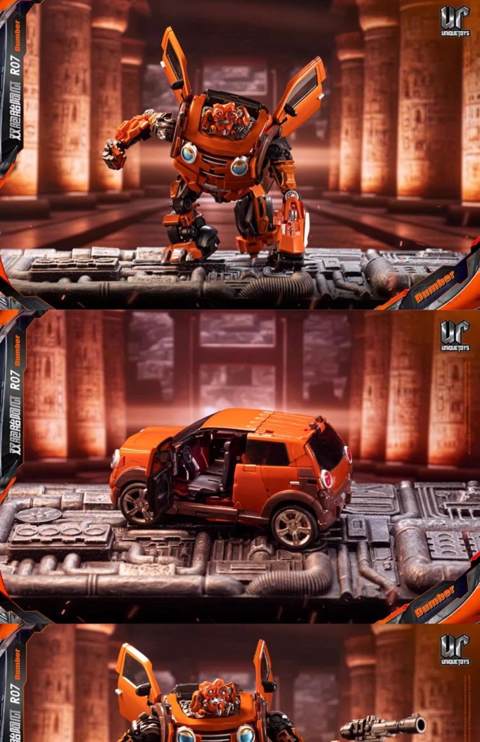 UT Twin Brothers Brake Mudguard R07  Transformers Action Figure Robot Optimus Prime Movie Version