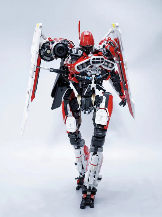 MG G05 Shatter Meta Gate Triple ChangerFighter Car Red Phantom Transformation Toy