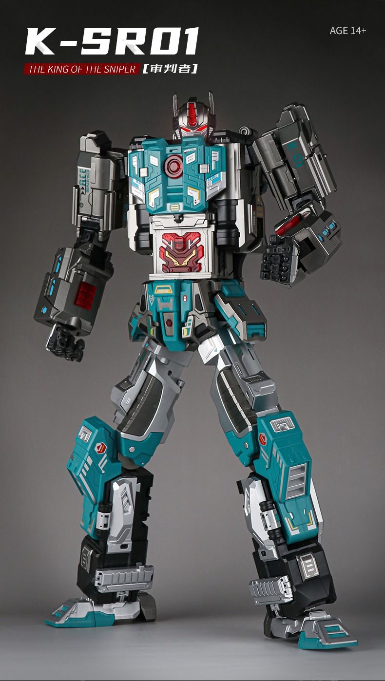 NBK In-Stock Original Sniper Rifle Big Sniper Judicator Transforming Robot Soft Bullet Launching Toy