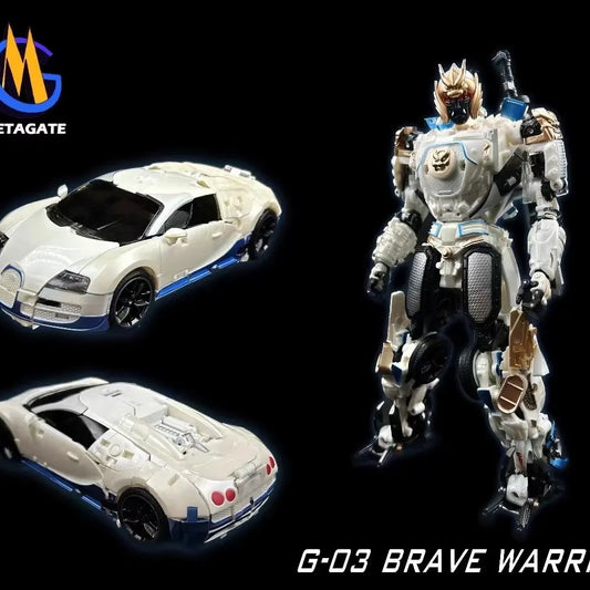 MetaGate Transformer Warrior MG 03 White Drift BRAVE WARRIOR