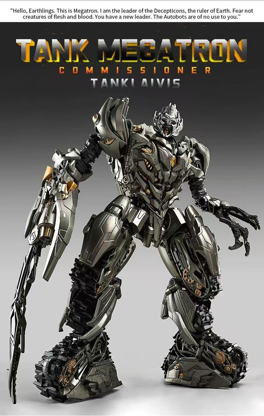 6618D Transforming Toy Tank Megatron model with alloy