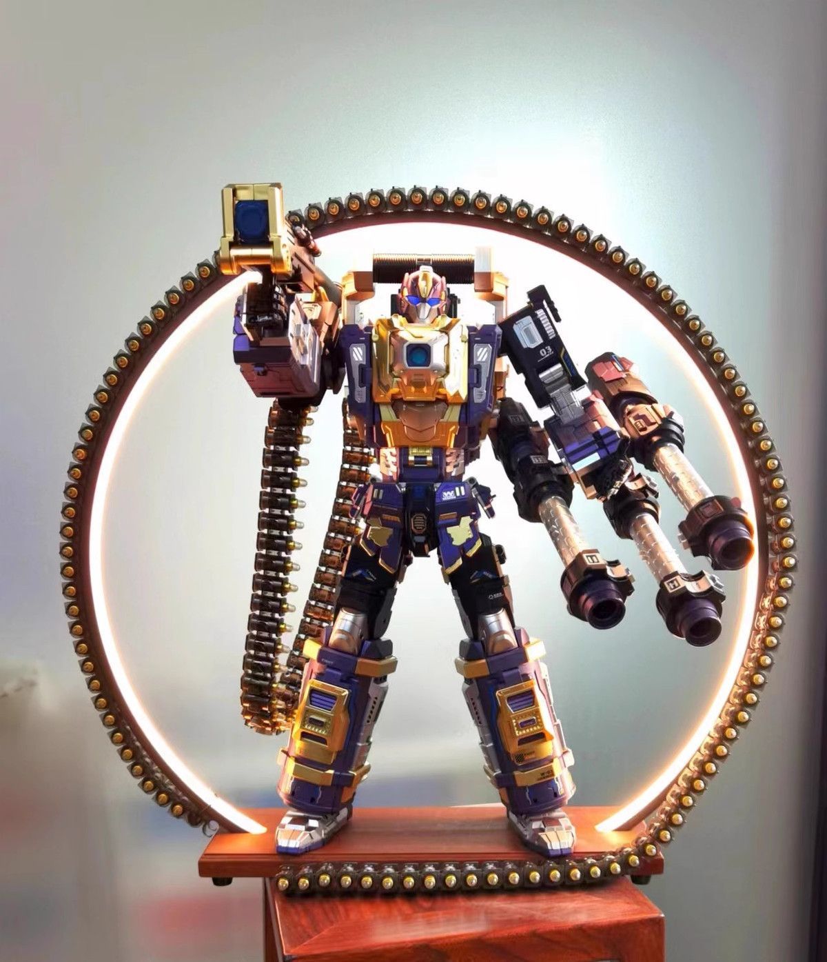 NBK Transforming Robot Ksr03 Tough Guy Gatling Soft Bullet Gun Model Figure Boy Gift Launchable