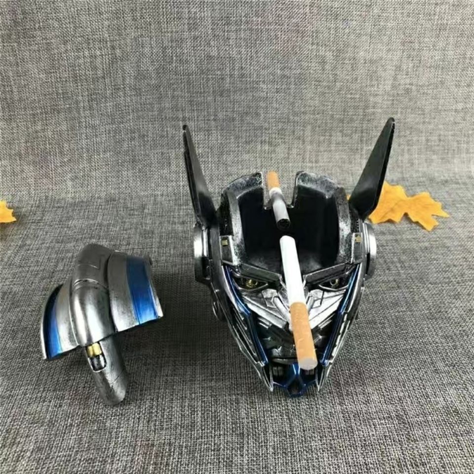 【Great Touch】Creative New Transformers Optimus Prime Large Covered Fashionable Ashtray Birthday Gift