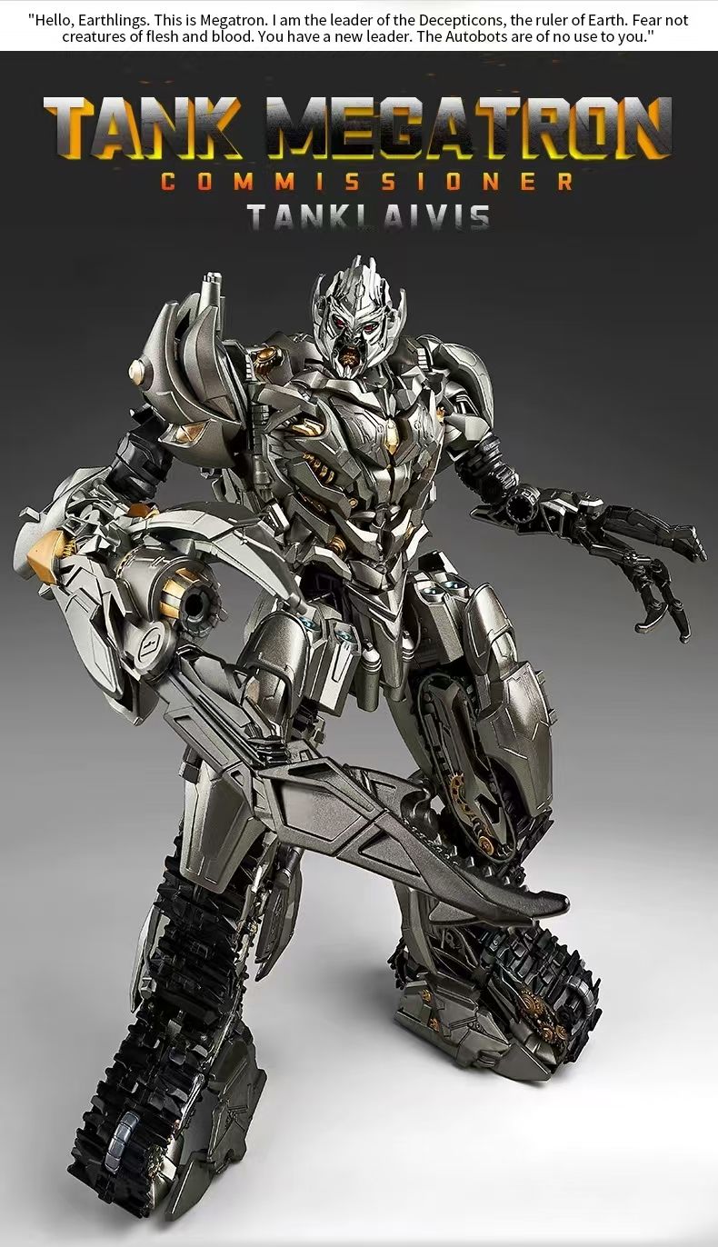 6618D Transforming Toy Tank Megatron model with alloy