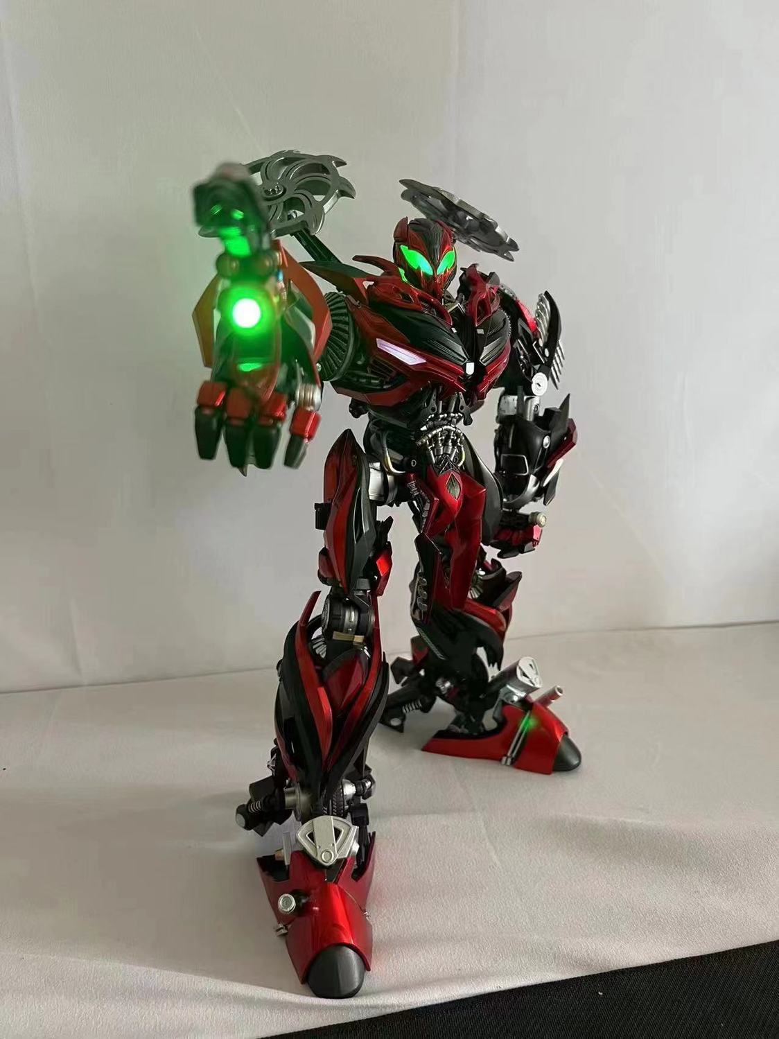 CS Transformers movie version of Bumblebee, Stinger, Autobot, super alloy, light-up collectible figure model toy gift.