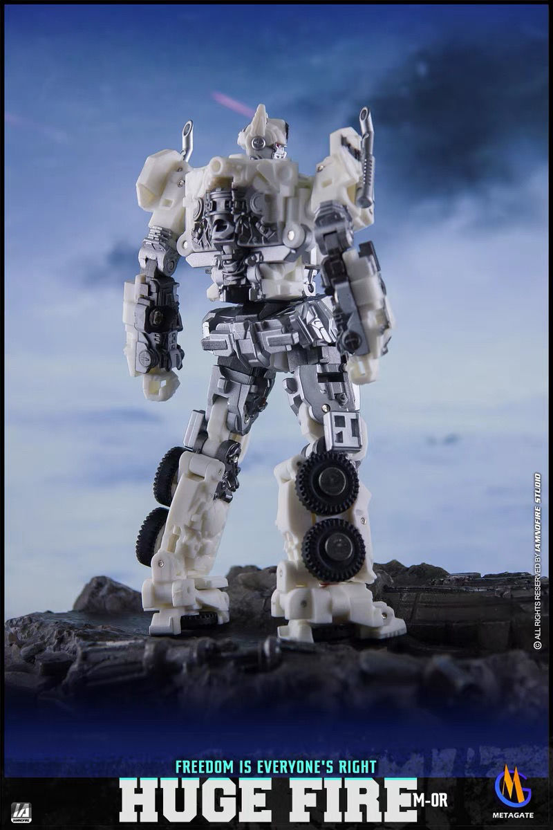 MetaGate MG 01V Purple Giant Fire 01R White Giant Fire Optimus OP Prime Small Scale Transforming Toy
