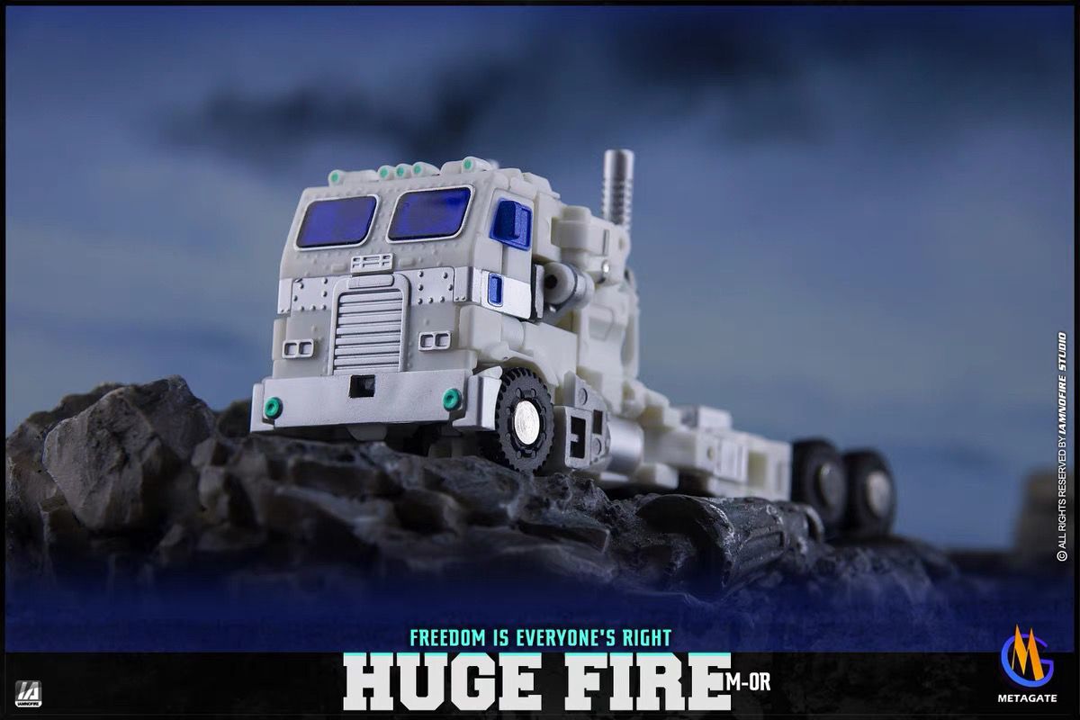 MetaGate MG 01V Purple Giant Fire 01R White Giant Fire Optimus OP Prime Small Scale Transforming Toy