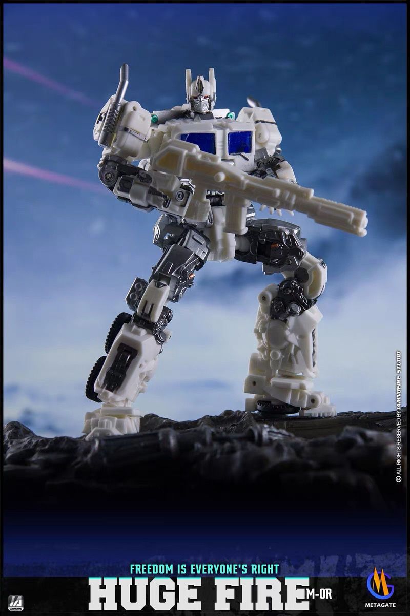 MetaGate MG 01V Purple Giant Fire 01R White Giant Fire Optimus OP Prime Small Scale Transforming Toy