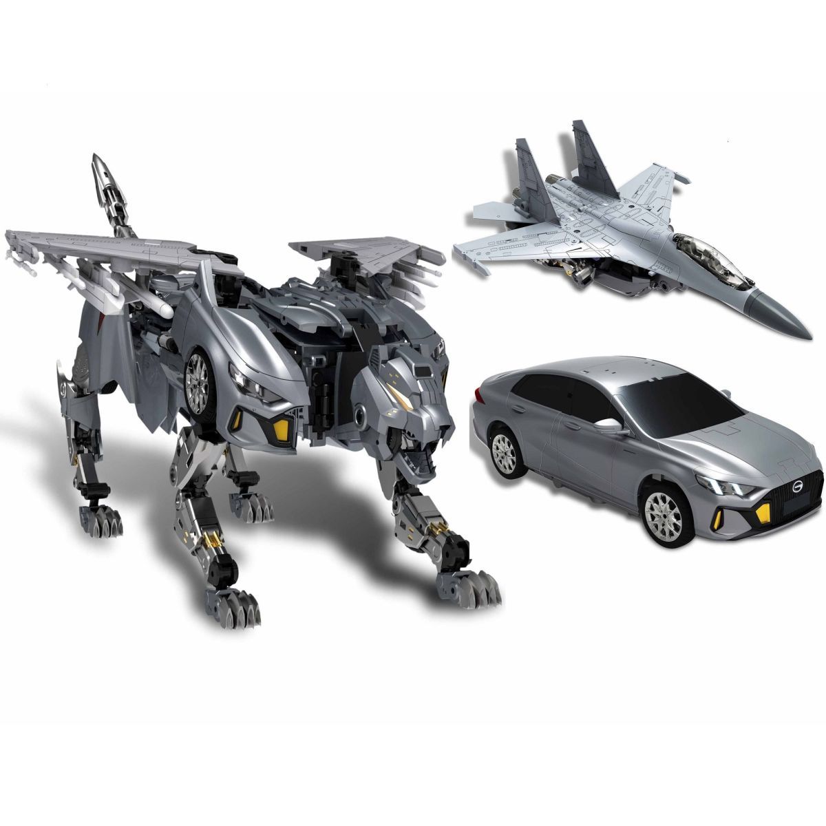 Cang Wan Ge Bian Chuang Ji Shadow Hunter J16 Triple Change Mecha Standard Edition Shadow Leopard Aircraft Model