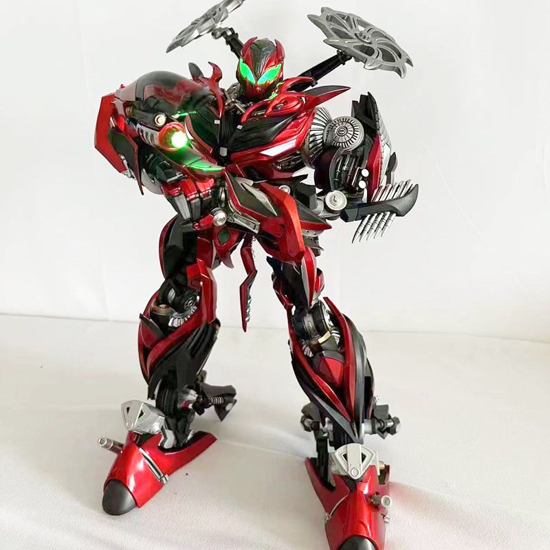 CS Transformers movie version of Bumblebee, Stinger, Autobot, super alloy, light-up collectible figure model toy gift.