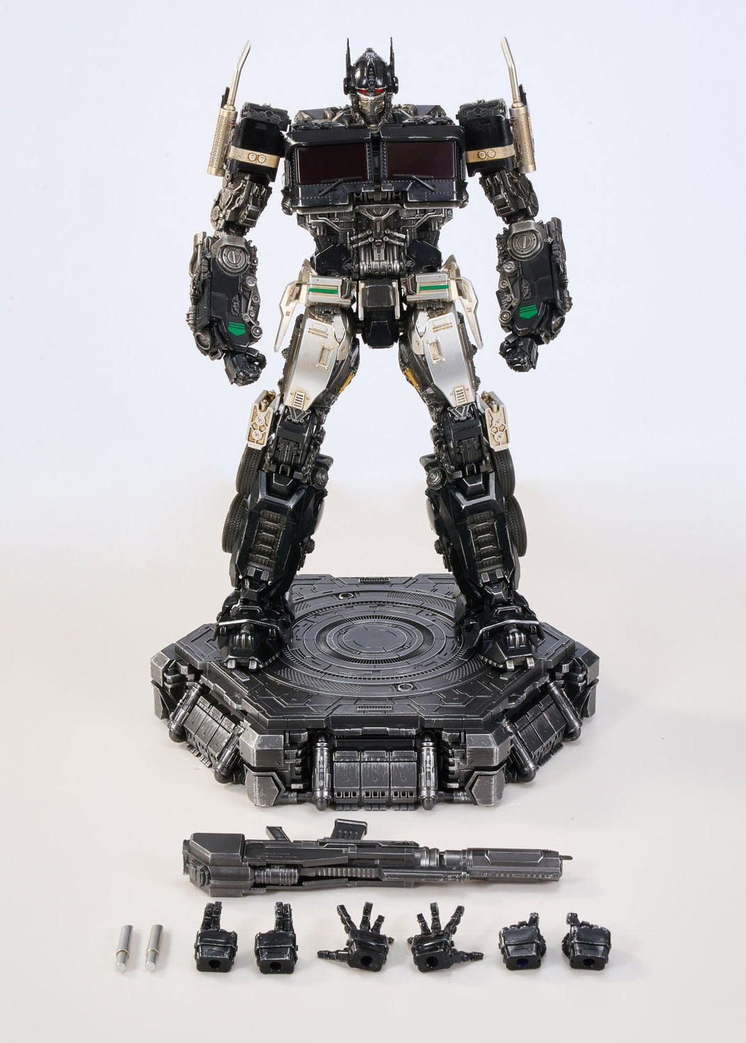 MM01 Optimus Prime 4 colors deformable toy model with alloy skeleton