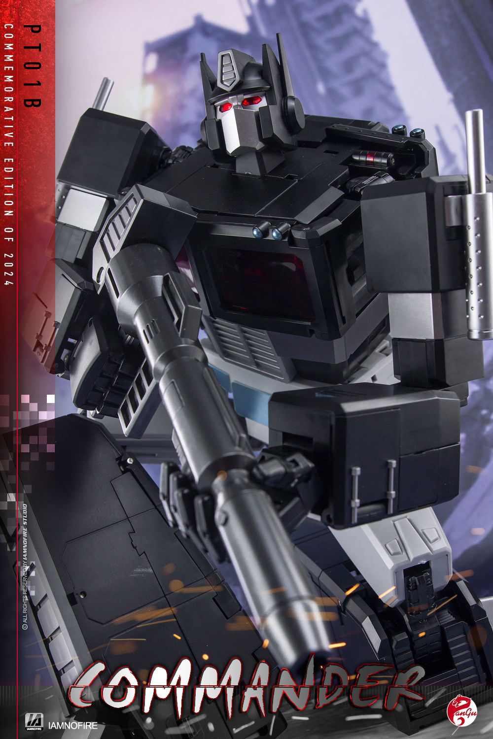 Optimus Prime Enlarged Rubik's Cube 2.0 Big Column Dark Black PT01B Transform G1 Animation Toy