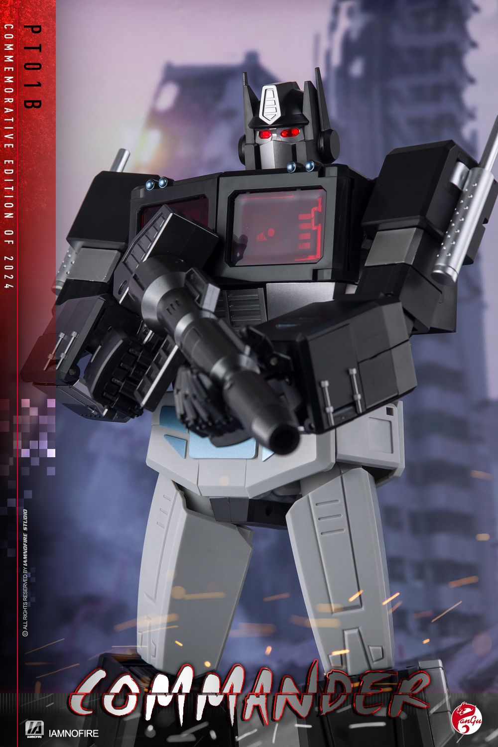 Optimus Prime Enlarged Rubik's Cube 2.0 Big Column Dark Black PT01B Transform G1 Animation Toy
